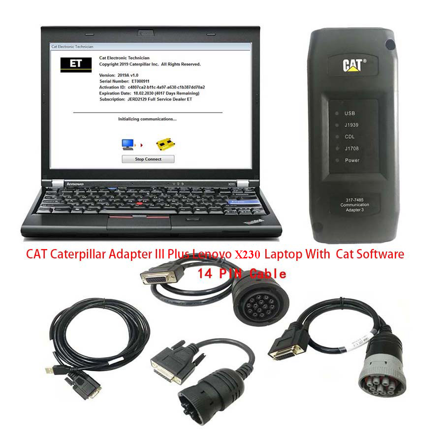 Best Quality CAT Caterpillar ET 2026A 2019C Diagnostic Adapter III Cat Communication Adapter 3 (Real Caterpillar ET3 Adapter 3) - Heavy Duty Diagnostic Tools - 图19