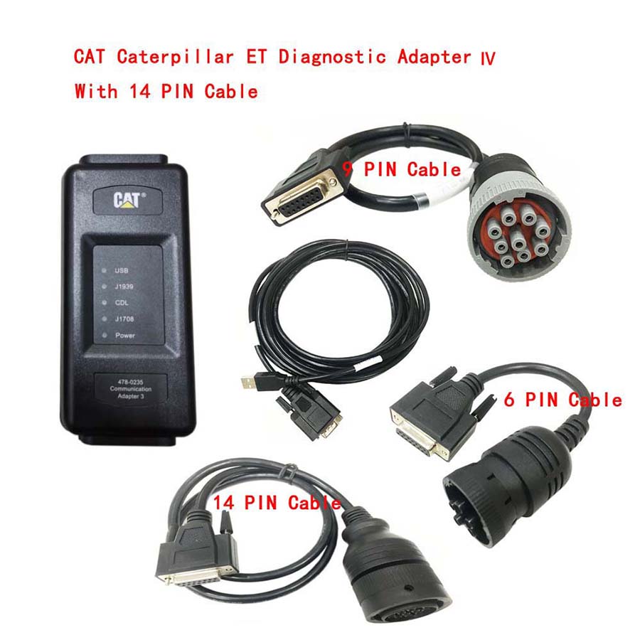 Newest 2026A/2019C CAT Caterpillar ET4 Diagnostic Communication Adapter IV CAT truck Diagnostic Tool - Heavy Duty Diagnostic Tools - 图7