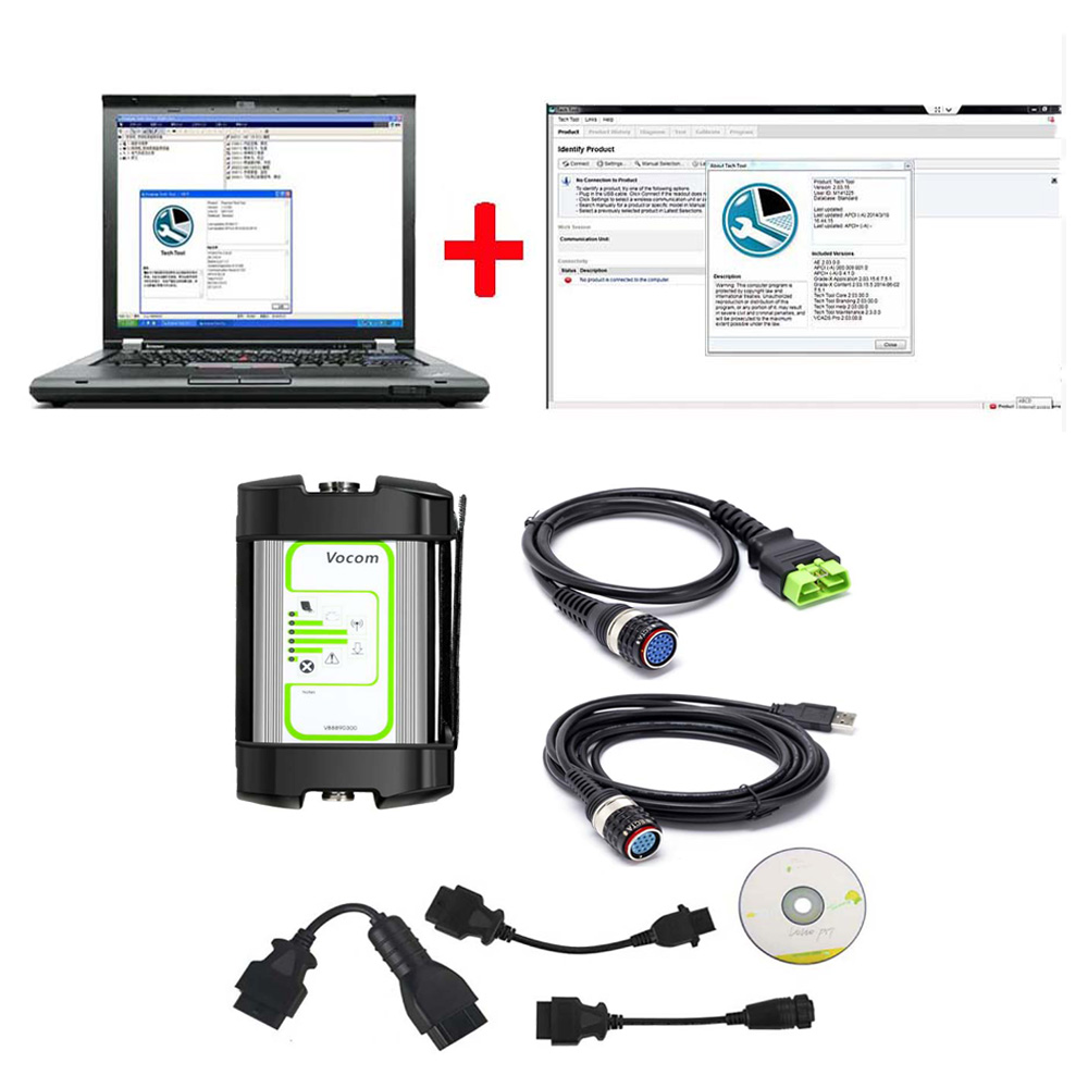 Vocom 88890300 Interface for Volvo with Latest Software (Real Volvo Vocom) PTT2.8.241 Plus Lenovo T420 Laptop - Heavy Duty Diagnostic Tools - 图4