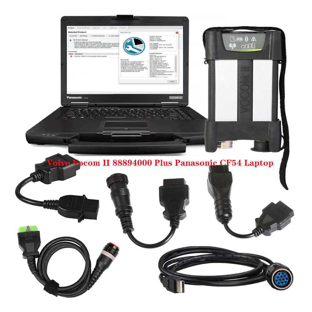 For V-olvo VOCOM II Heavy Duty Truck 88894000 Diagnostic Kit & Cable full set PTT 2.8.241 Diagnostic Tool V-olvo Truck - Heavy Duty Diagnostic Tools - 图9