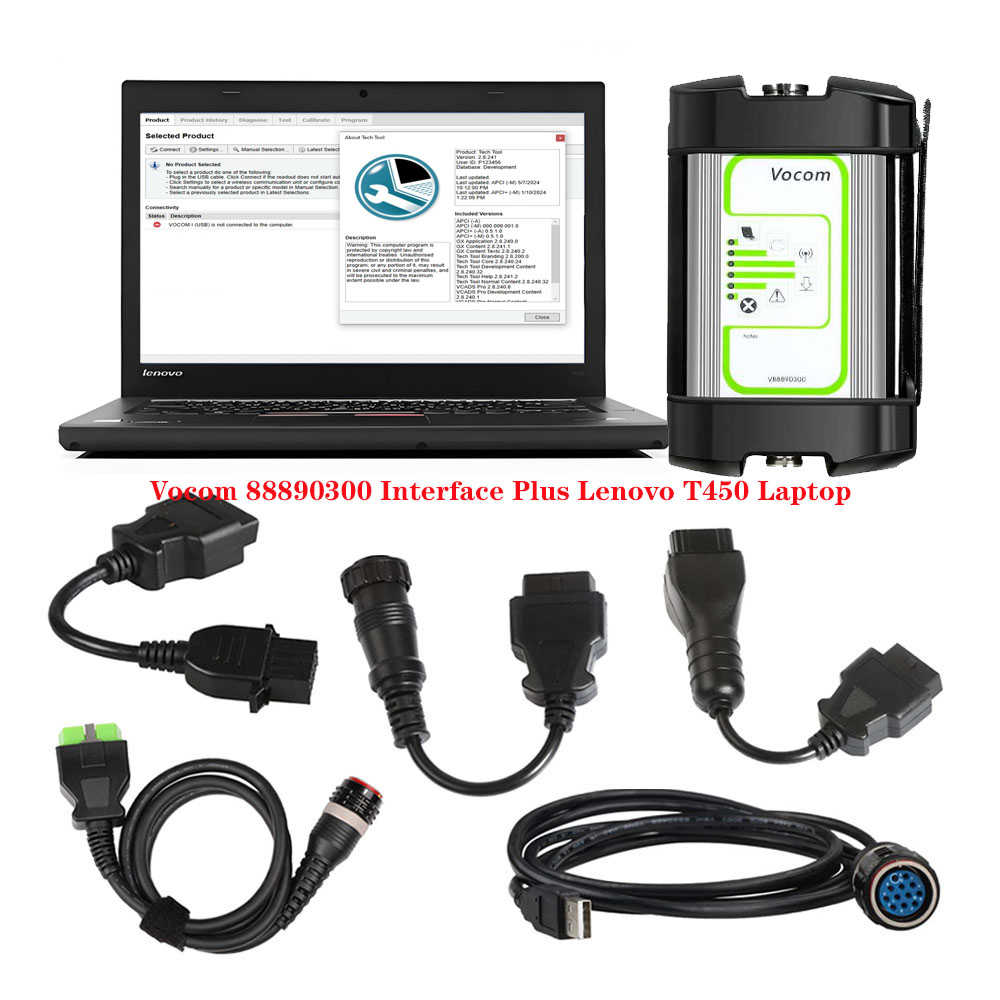 88890300 Vocom for V-olvo ​Interface for V-olvo/Renault/UD/Mack Truck Diagnose (Real V-olvo Vocom）with PTT 2.8.241 Software - Heavy Duty Diagnostic Tools - 图8
