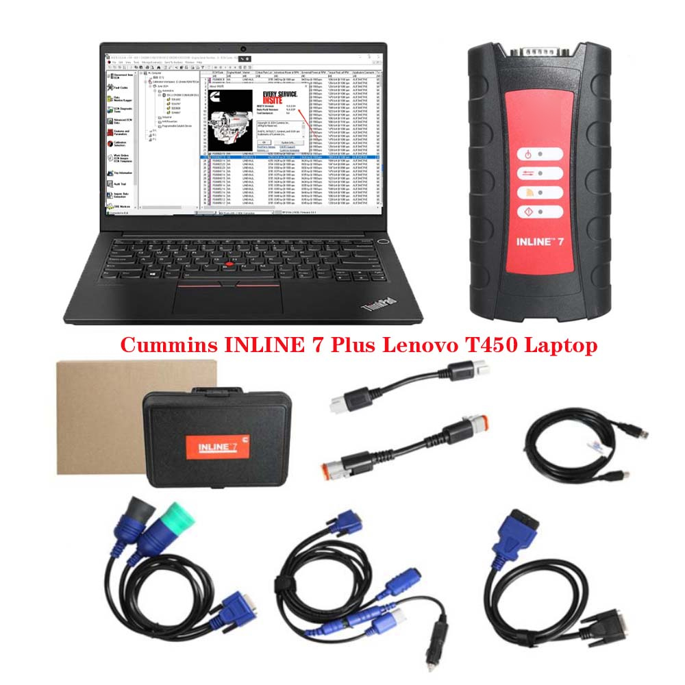 C-ummins INLINE 7 Data Link Adapter Cummins Truck Diagnostic Tool with Cummins Insite 8.7/9.3.0 Software - Heavy Duty Diagnostic Tools - 图5