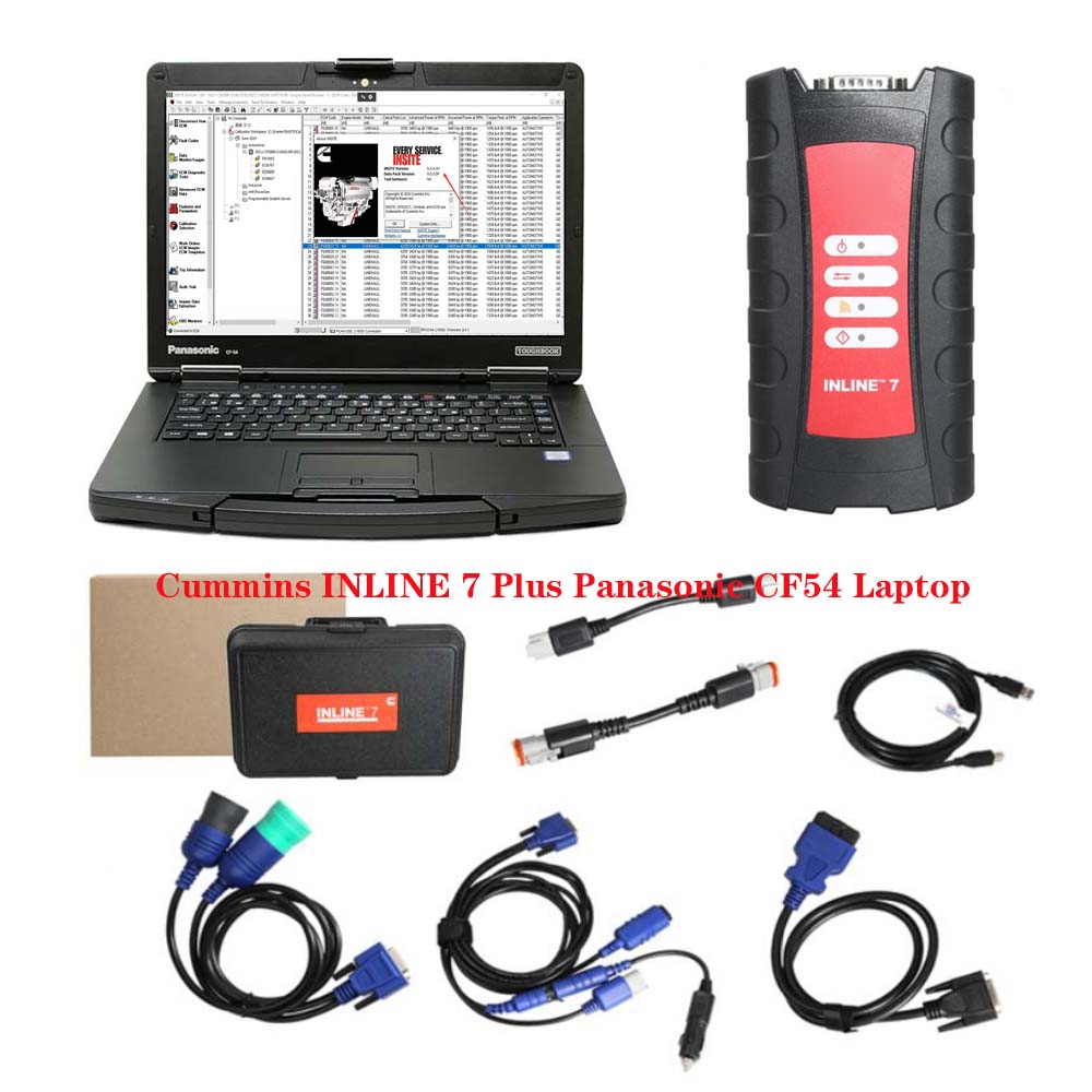 C-ummins INLINE 7 Data Link Adapter Cummins Truck Diagnostic Tool with Cummins Insite 8.7/9.3.0 Software - Heavy Duty Diagnostic Tools - 图7