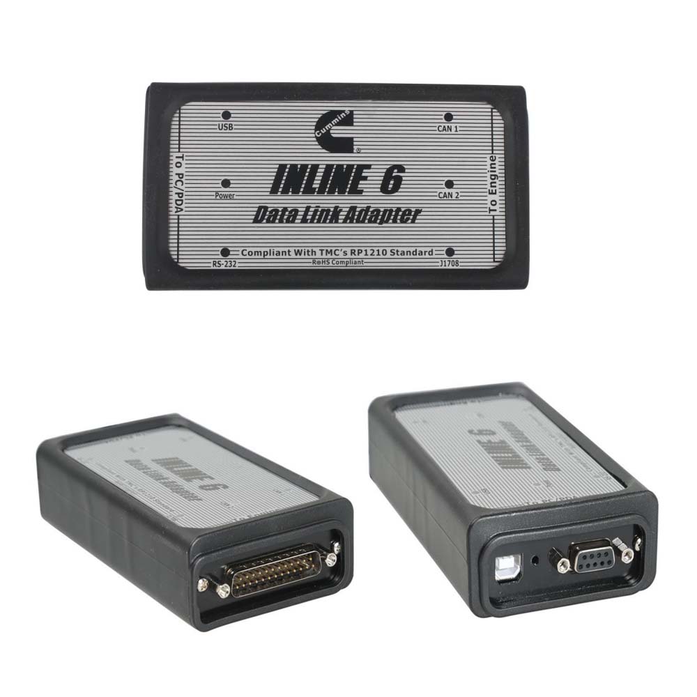 C-ummins INLINE 6 Data Link Adapter Cummins Diesel Truck Diagnostic Tool Best Quality - Heavy Duty Diagnostic Tools - 图2
