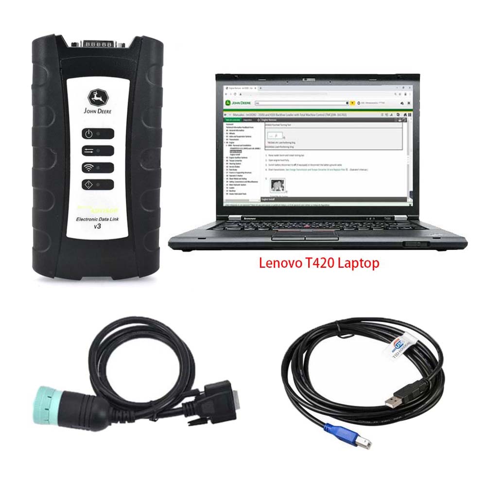 V5.4.44 AG + CF Software John Deere Service Advisor EDL V3 Electronic Data Link Tractor Diagnostic Scanner - Heavy Duty Diagnostic Tools - 图3