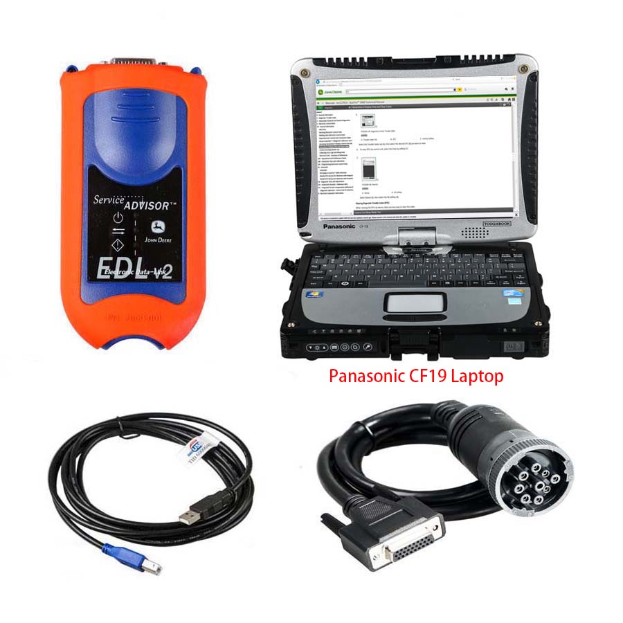 John Deere Service Advisor Electronic Data Link EDL V2 Truck Diagnostic Kit with V5.4.44 AG + CF Software - Heavy Duty Diagnostic Tools - 图5