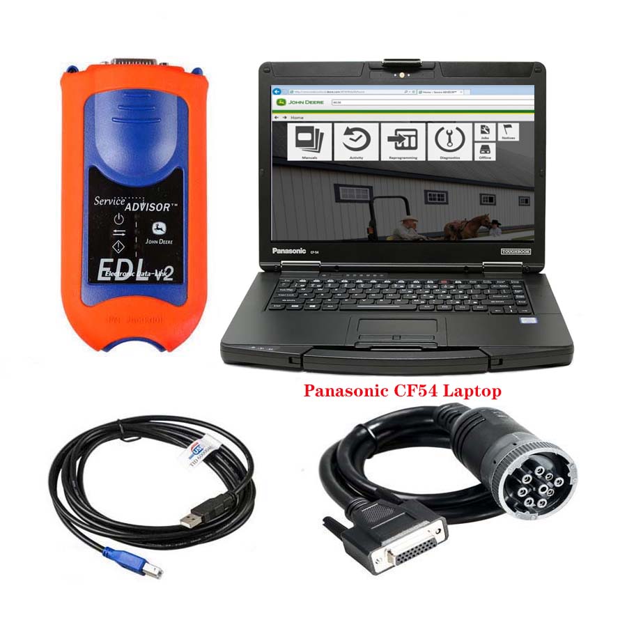 John Deere Service Advisor Electronic Data Link EDL V2 Truck Diagnostic Kit with V5.4.44 AG + CF Software - Heavy Duty Diagnostic Tools - 图6