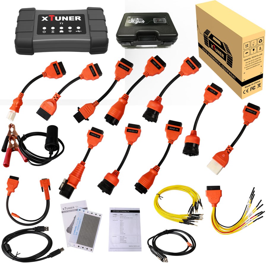 Heavy Duty Truck Xtuner T1 HD Diagnostic Tool Support Special Functions with WIFI - Heavy Duty Diagnostic Tools - 图12
