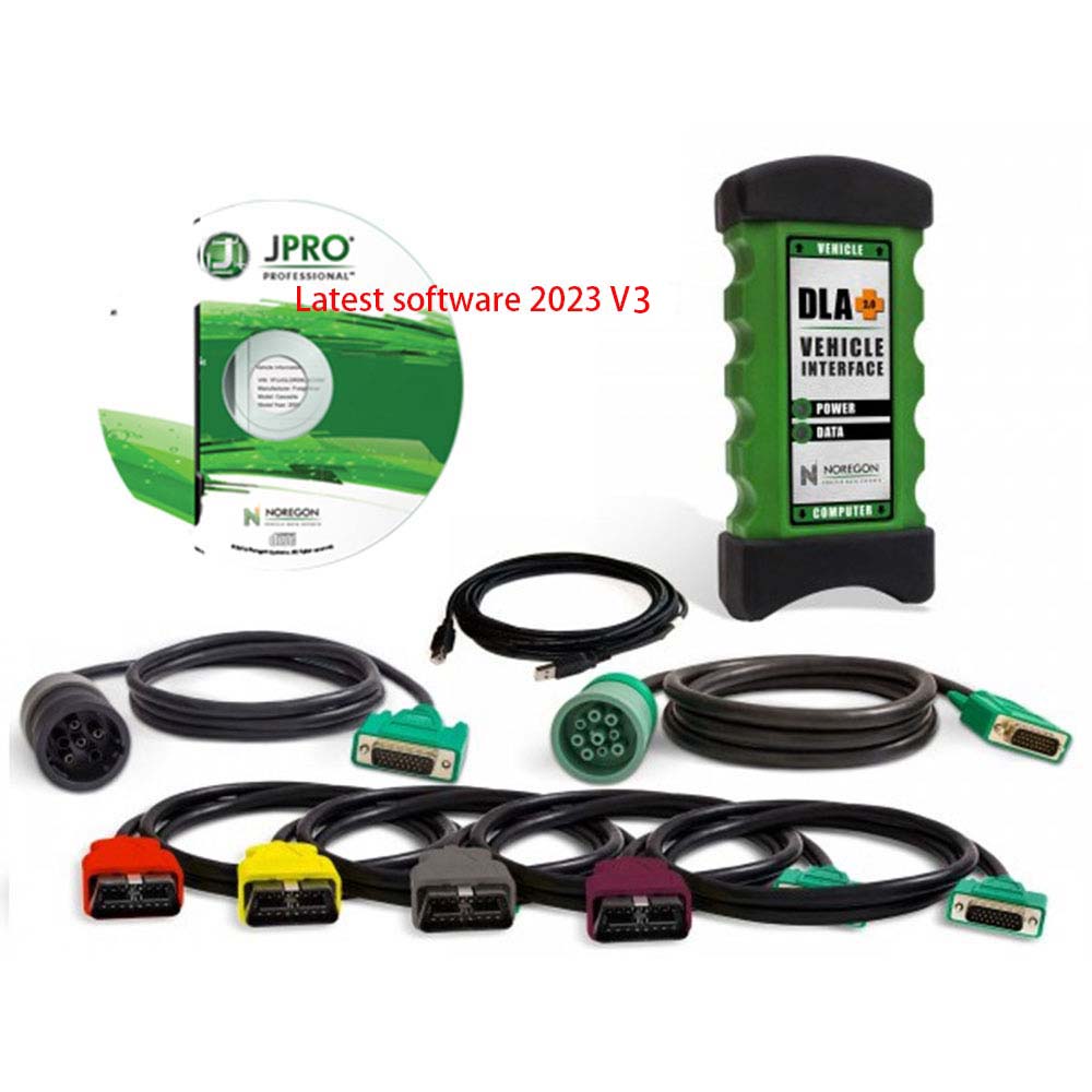 2025 V3 Noregon JPRO Heavy duty Medium-duty Truck Scanner Diagnostic Tool Noregon JPRO DLA Plus 2.0 Adapter kit - Heavy Duty Diagnostic Tools - 图2