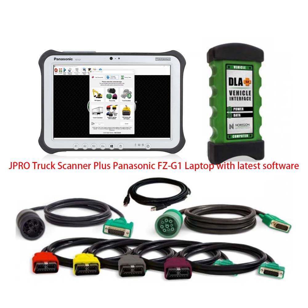 2025 V3 Noregon JPRO Heavy duty Medium-duty Truck Scanner Diagnostic Tool Noregon JPRO DLA Plus 2.0 Adapter kit - Heavy Duty Diagnostic Tools - 图5