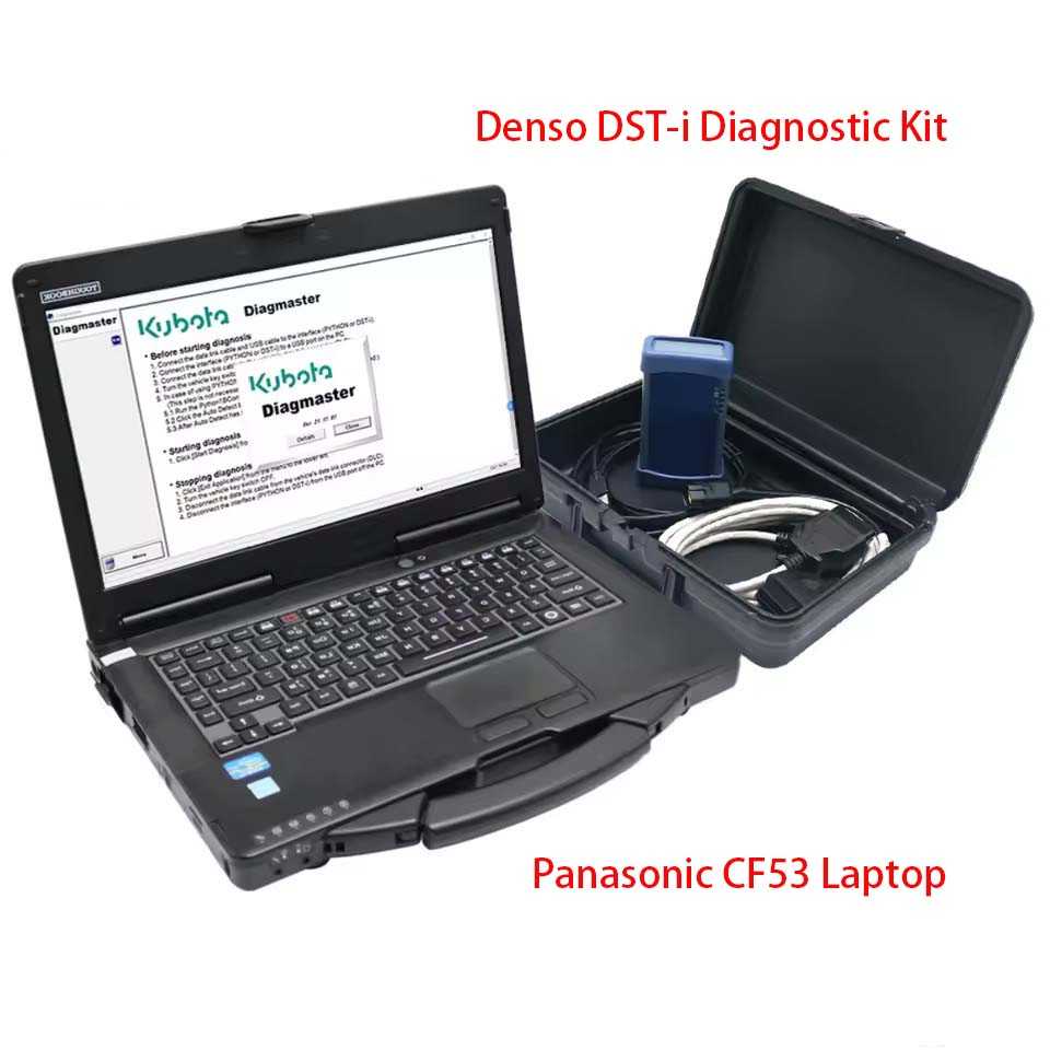 Denso DST-i Diagnostic Kit with Diagmaster DX Software, Kubota Takeuchi HINO Heavy Duty Diagnostic Tool - Heavy Duty Diagnostic Tools - 图2